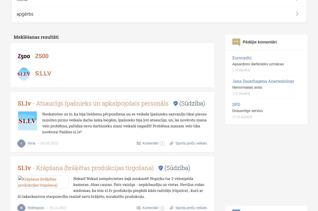 Lietotāju konteksta meklēšanas rezultāti par zīmolu